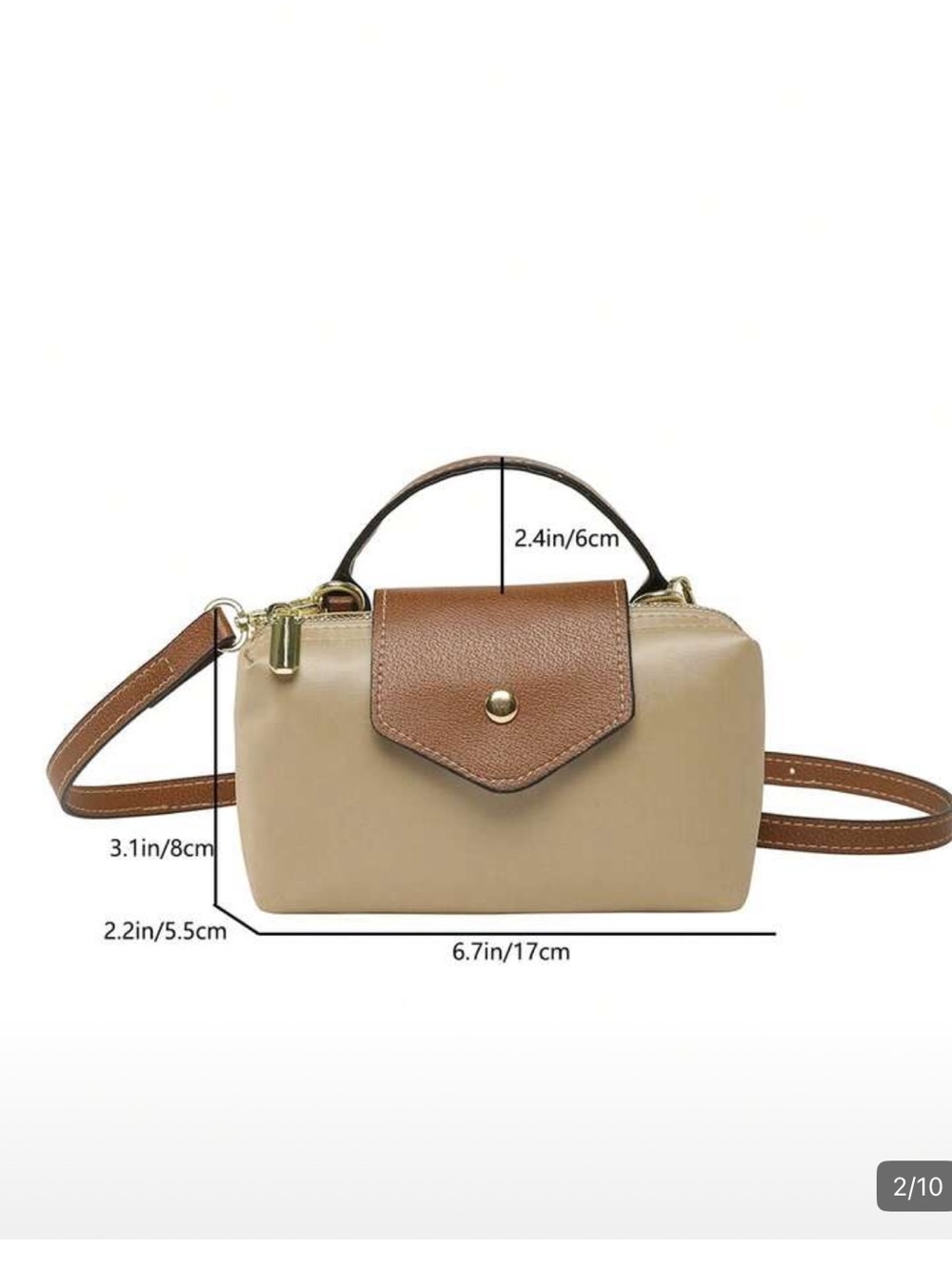 NWOT Viral Elegant Tan Women's Bag Look for LessDesigner Inspired Fall Gift Idea